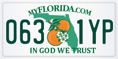 FL license plate 0631YP