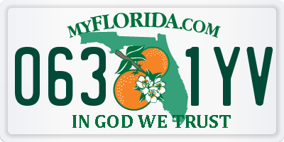 FL license plate 0631YV