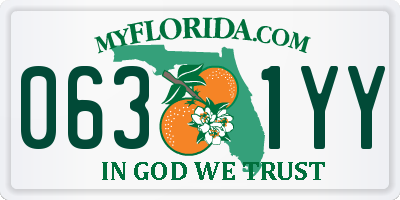 FL license plate 0631YY
