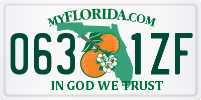 FL license plate 0631ZF