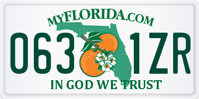 FL license plate 0631ZR