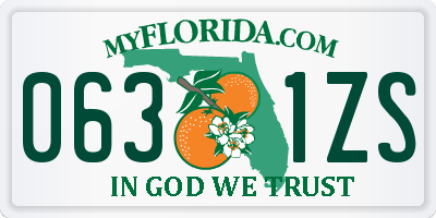 FL license plate 0631ZS