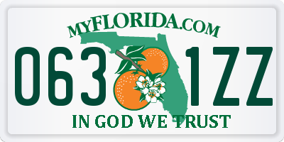 FL license plate 0631ZZ