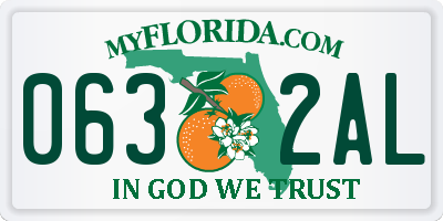 FL license plate 0632AL