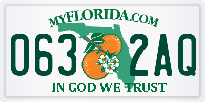 FL license plate 0632AQ