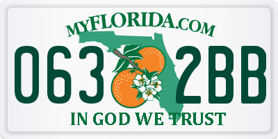FL license plate 0632BB