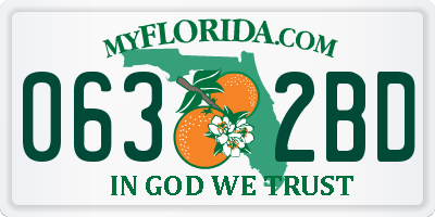 FL license plate 0632BD