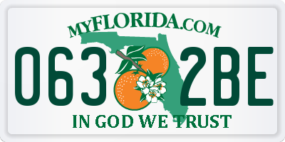 FL license plate 0632BE