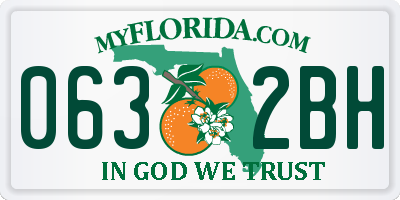 FL license plate 0632BH