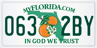 FL license plate 0632BY