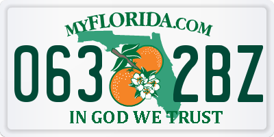 FL license plate 0632BZ