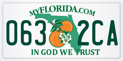 FL license plate 0632CA