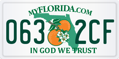 FL license plate 0632CF