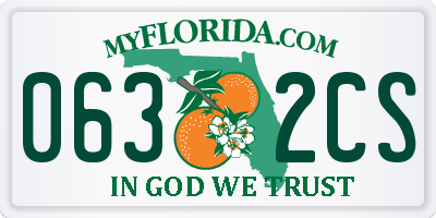 FL license plate 0632CS