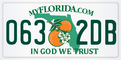 FL license plate 0632DB