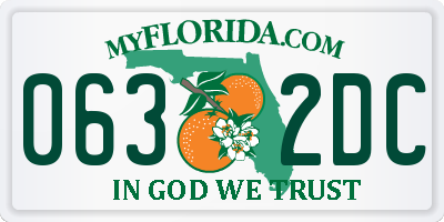 FL license plate 0632DC