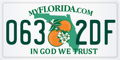 FL license plate 0632DF