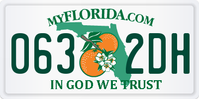 FL license plate 0632DH