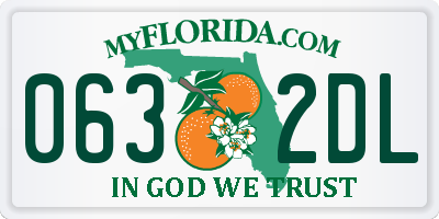 FL license plate 0632DL