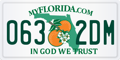 FL license plate 0632DM