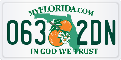 FL license plate 0632DN