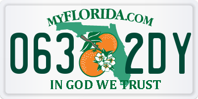 FL license plate 0632DY