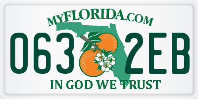 FL license plate 0632EB