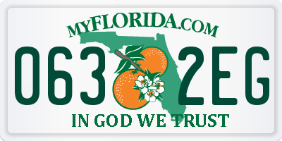 FL license plate 0632EG