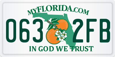 FL license plate 0632FB