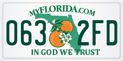 FL license plate 0632FD