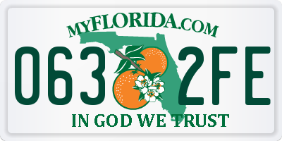 FL license plate 0632FE
