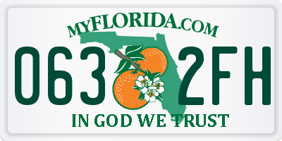 FL license plate 0632FH