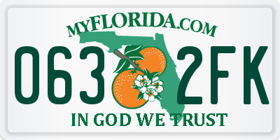 FL license plate 0632FK
