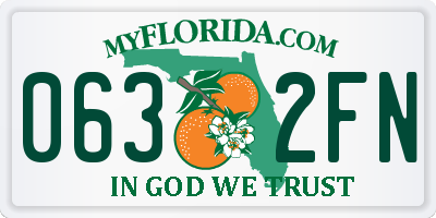 FL license plate 0632FN
