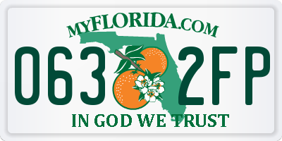 FL license plate 0632FP