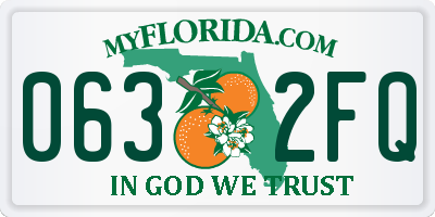 FL license plate 0632FQ