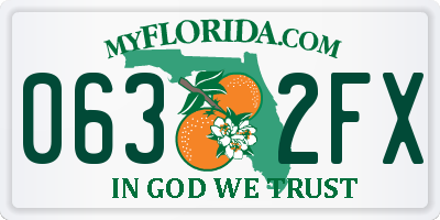 FL license plate 0632FX