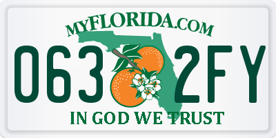 FL license plate 0632FY