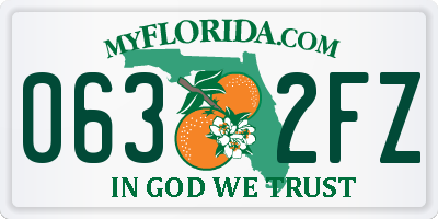 FL license plate 0632FZ
