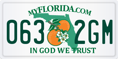 FL license plate 0632GM