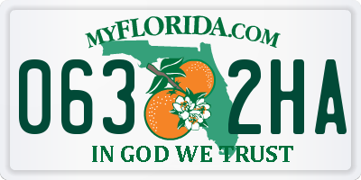 FL license plate 0632HA