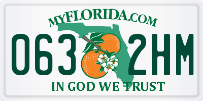 FL license plate 0632HM