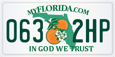 FL license plate 0632HP