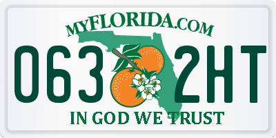 FL license plate 0632HT