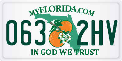 FL license plate 0632HV