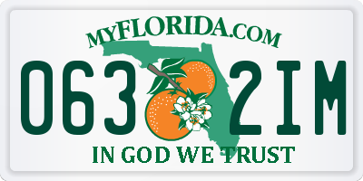 FL license plate 0632IM