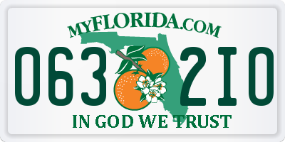 FL license plate 0632IO