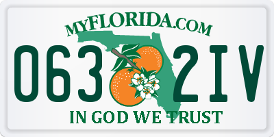FL license plate 0632IV