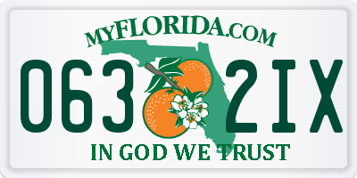 FL license plate 0632IX