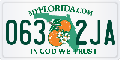 FL license plate 0632JA